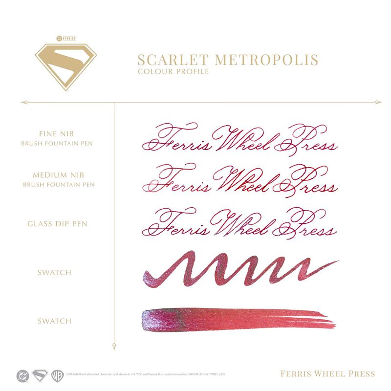 Ferris Wheel Press WB Superman Scarlet Metropolis Ink 10ml image number 2